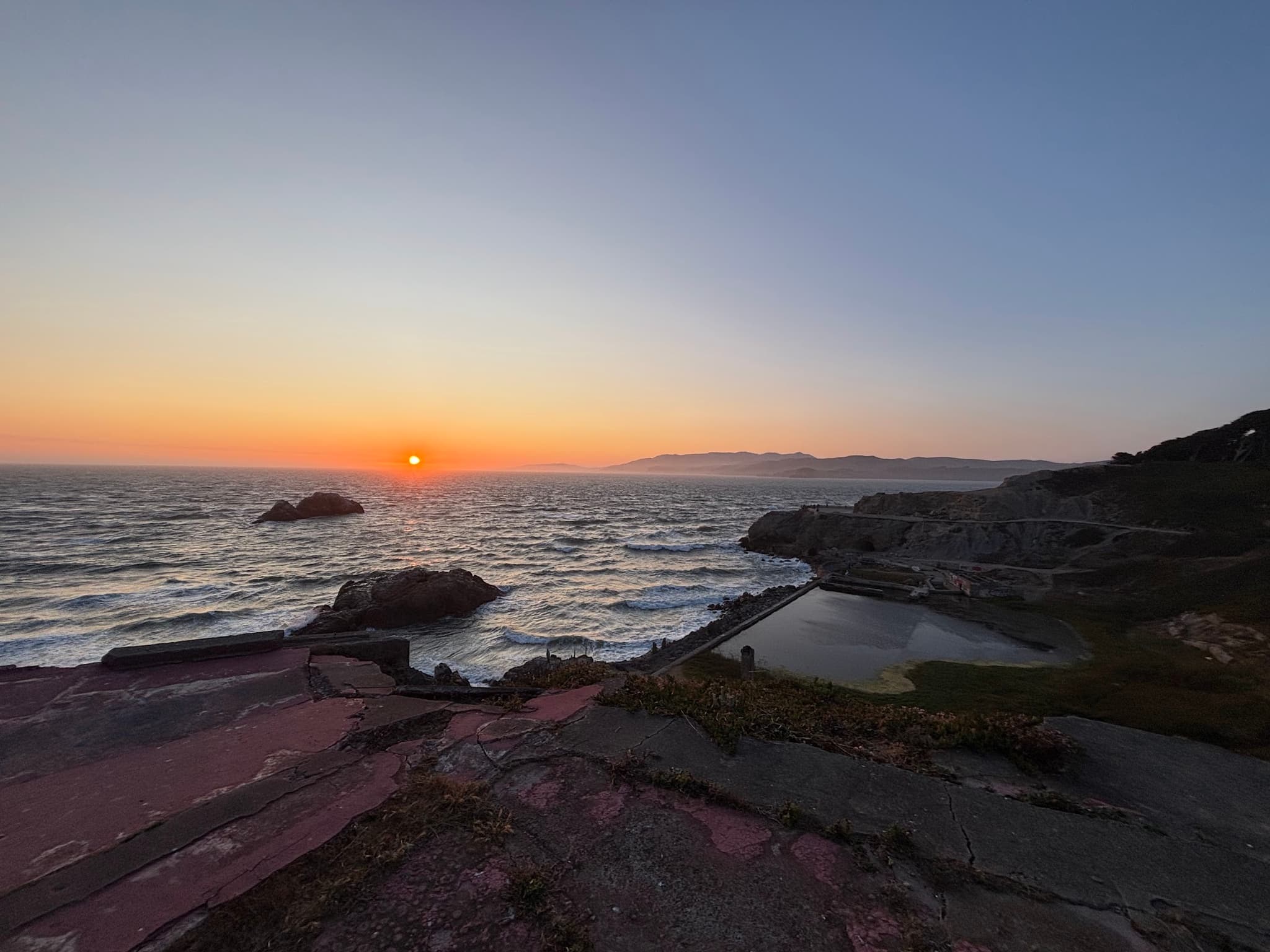 Sunset Over the Ocean