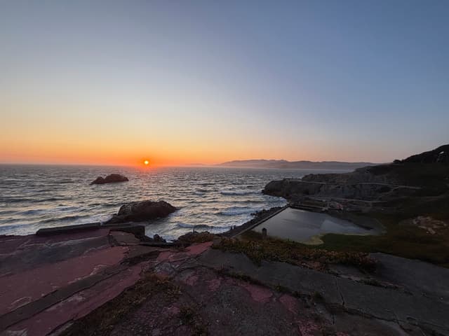 Sunset Over the Ocean