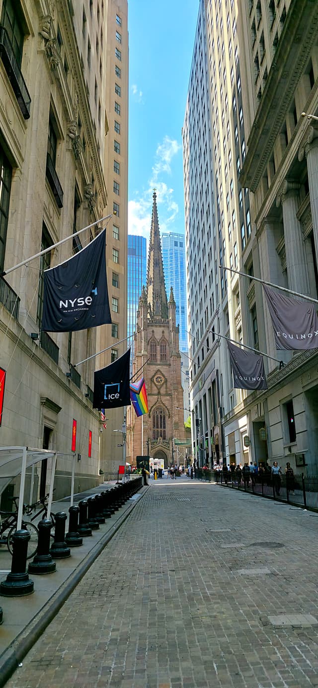 Historic Church Amidst Skyscrapers