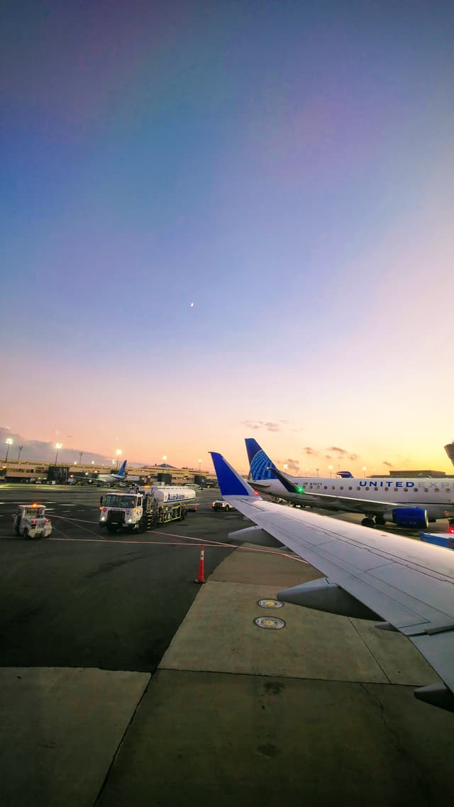 Dusk at the Airport