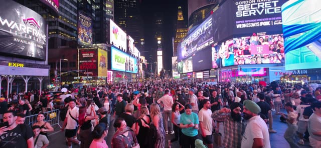 Vibrant Times Square Night