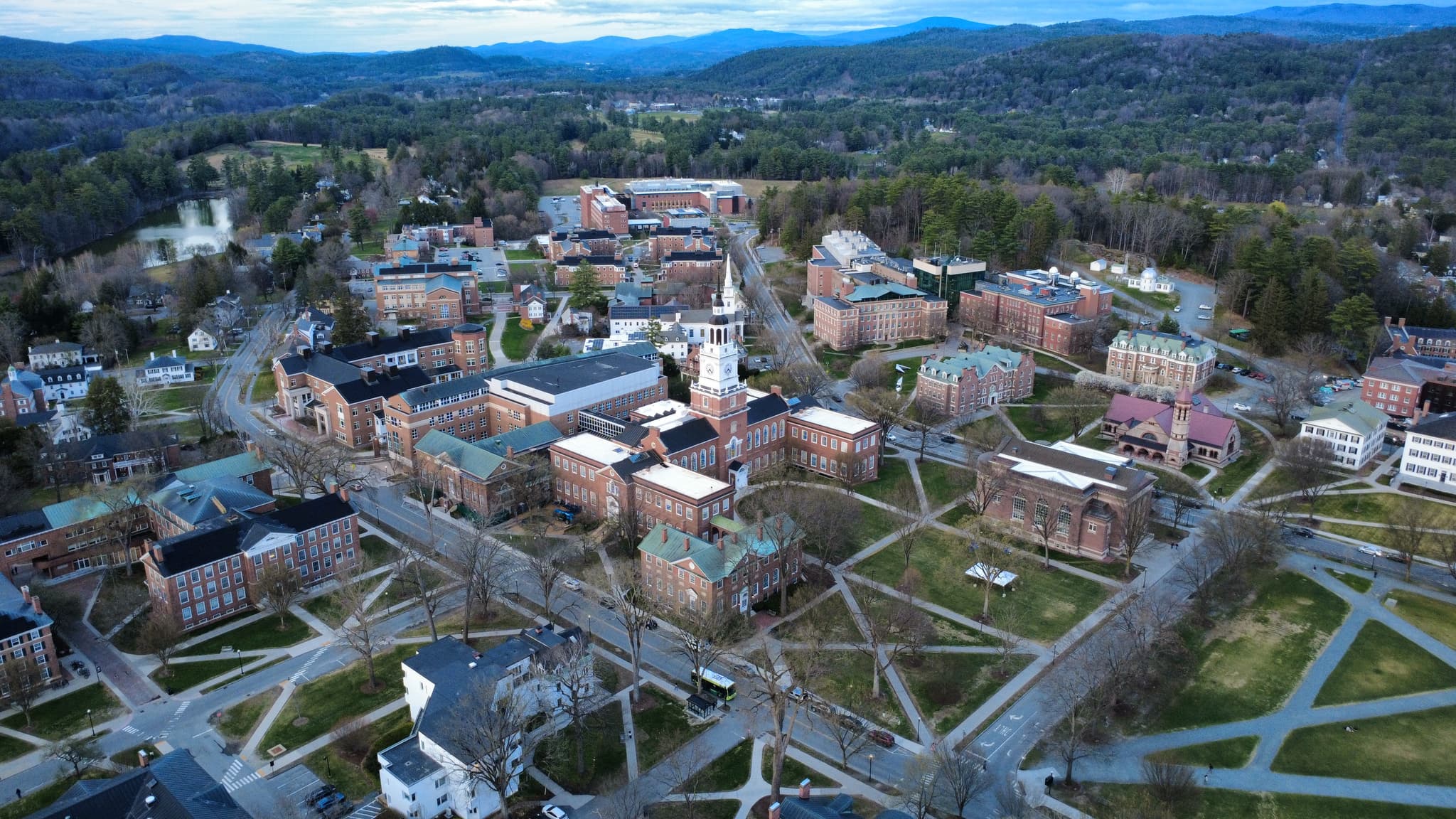 Serene Campus Aerial View