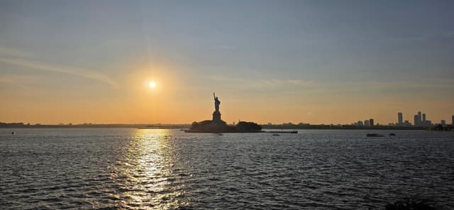 Sunset Over Liberty Island